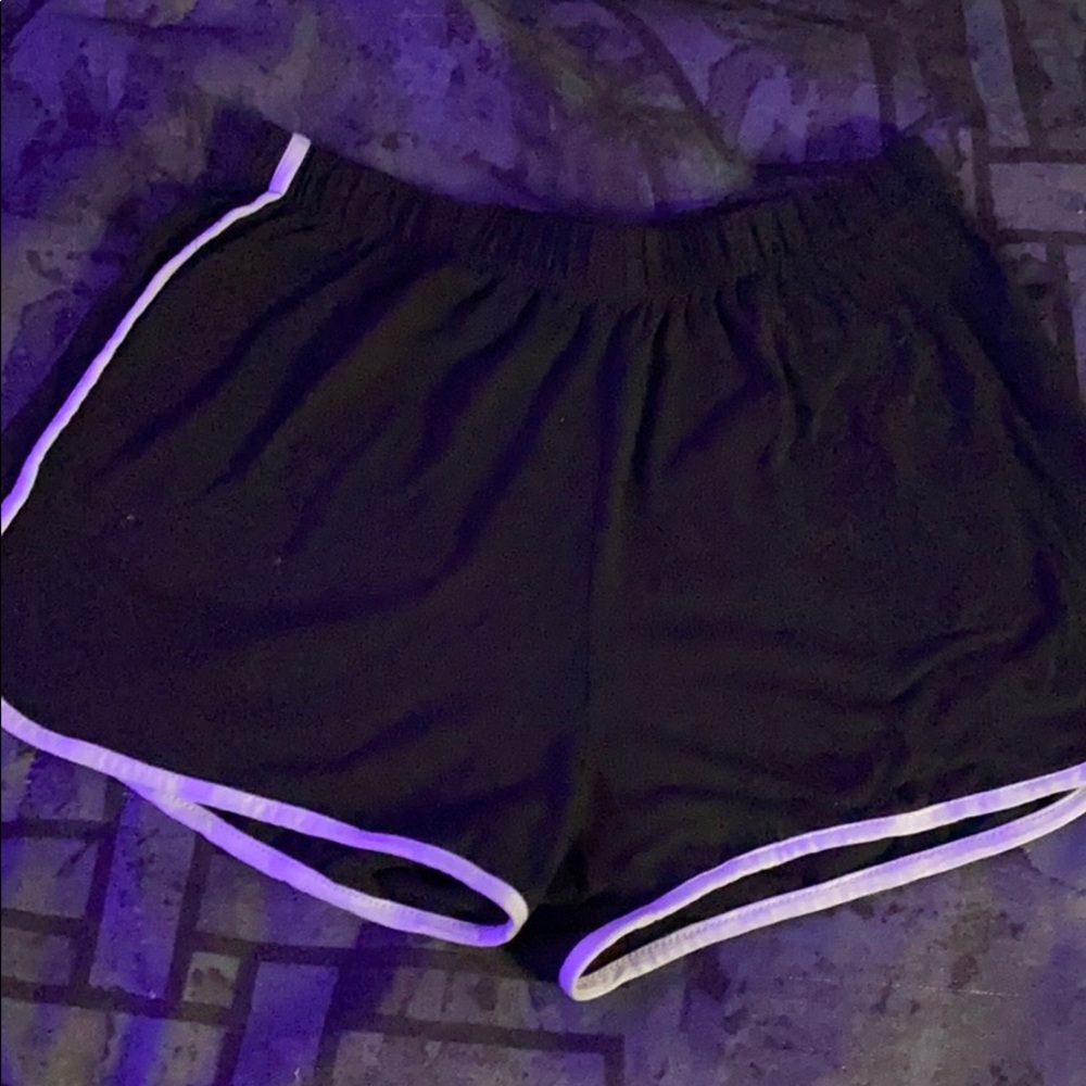 black & white shorts